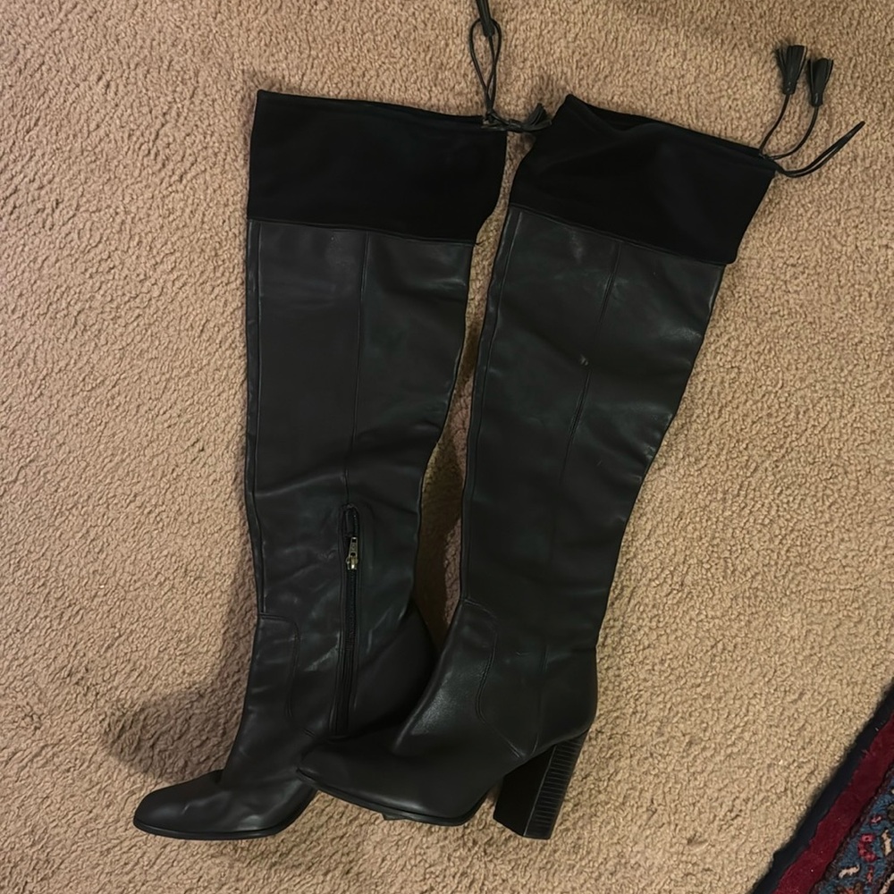 Black over the knee boots M4DE